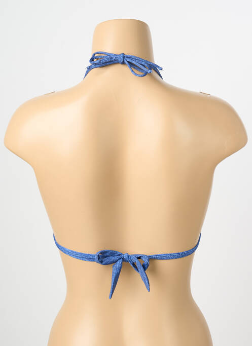 Haut de maillot de bain stretch haut triangles bleu BANANA MOON femme