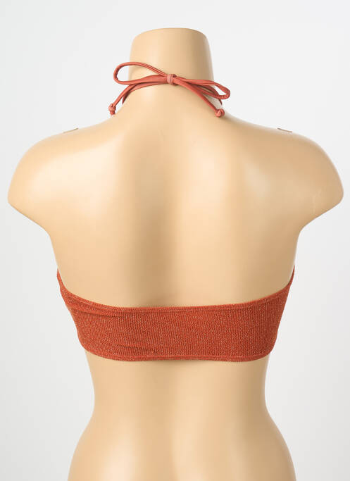 Haut de maillot de bain stretch haut bandeau orange LES TROPEZIENNES PAR M.BELARBI femme