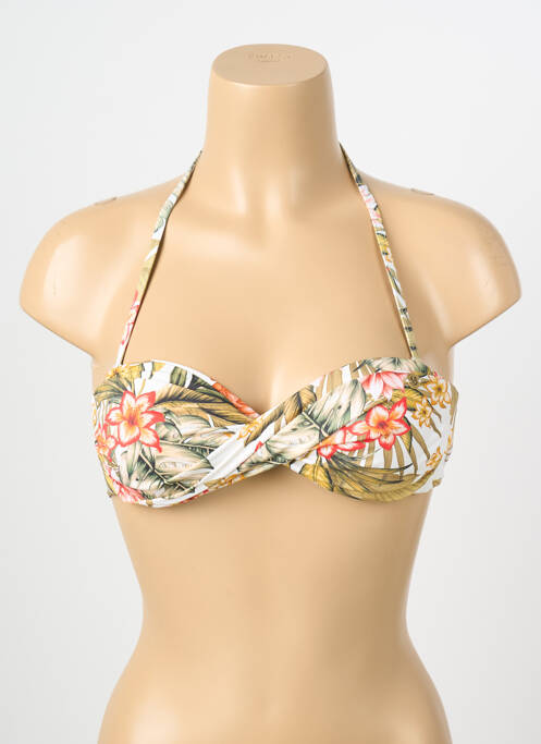 Haut de maillot de bain stretch haut bandeau vert BANANA MOON femme