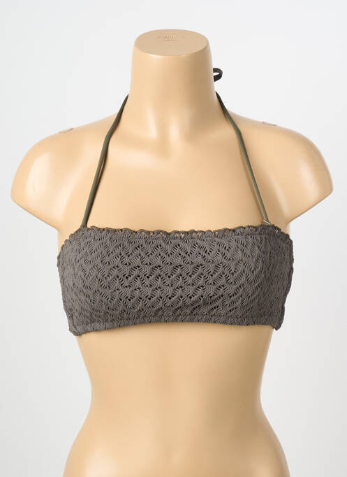 Haut de maillot de bain stretch haut bandeau vert BANANA MOON femme