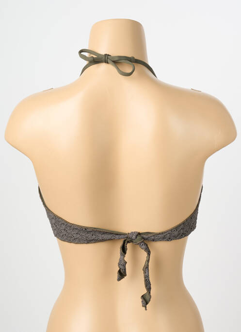 Haut de maillot de bain stretch haut bandeau vert BANANA MOON femme