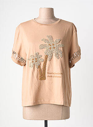 Top manches courtes manches courtes beige TIFFOSI femme