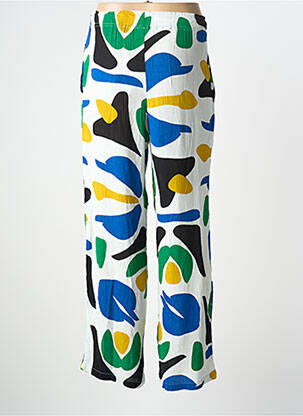 Pantalon large tissage crêpe bleu LES TROPEZIENNES PAR M.BELARBI femme