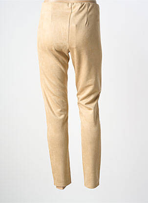 Pantalon slim taille élastique beige SOYACONCEPT femme