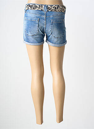 Short tissage denim bleu LE TEMPS DES CERISES femme
