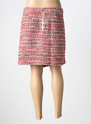 Jupe courte coupe droite rouge JUS D'ORANGE femme