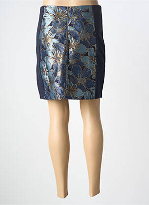 Jupe courte coupe droite bleu JUS D'ORANGE femme
