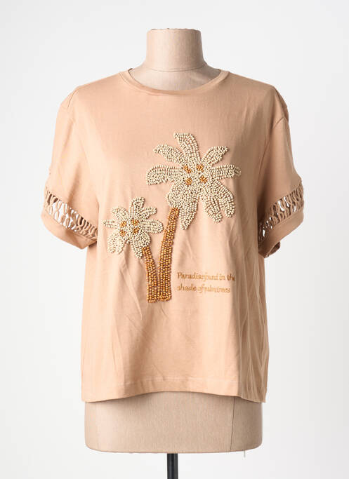 Top manches courtes manches courtes beige TIFFOSI femme