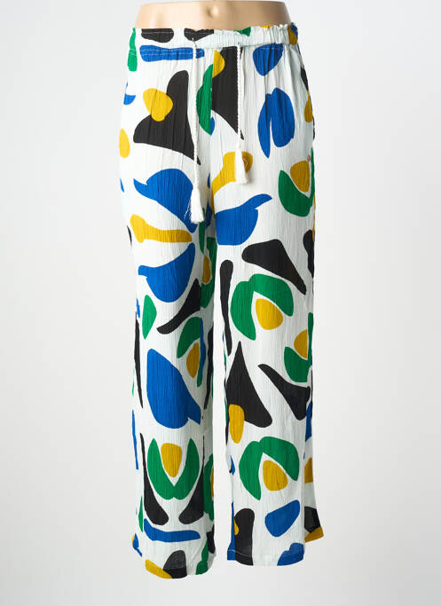 Pantalon large tissage crêpe bleu LES TROPEZIENNES PAR M.BELARBI femme