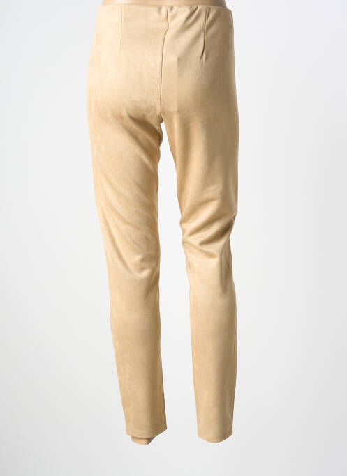 Pantalon slim taille élastique beige SOYACONCEPT femme