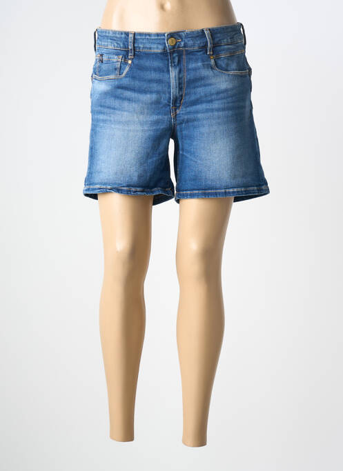 Short tissage denim bleu LE TEMPS DES CERISES femme
