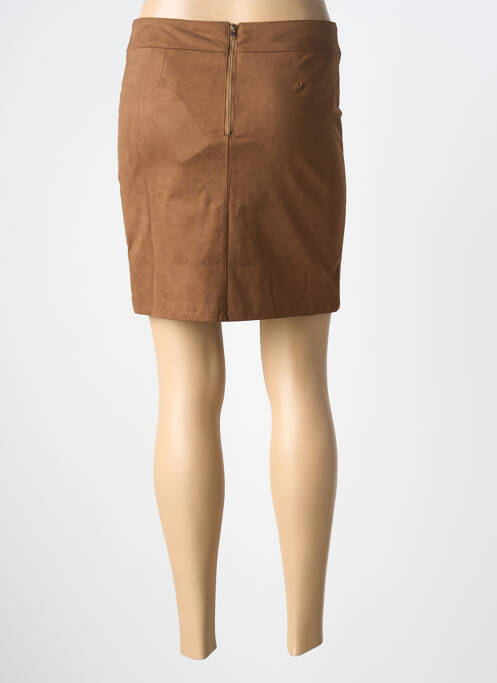 Jupe courte poches marron LES TROPEZIENNES PAR M.BELARBI femme