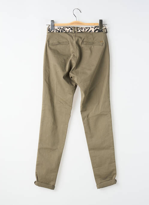 Pantalon slim poches vert LE TEMPS DES CERISES femme