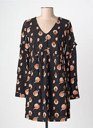 Robe courte manches longues manches longues noir LES TROPEZIENNES PAR M.BELARBI femme