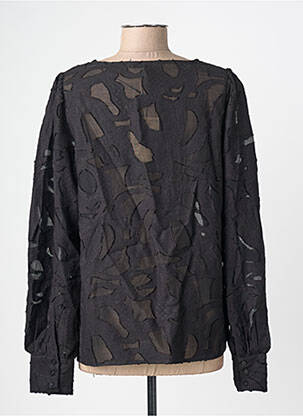 Blouse col rond manches longues noir SOYACONCEPT femme