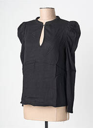 Blouse manches longues manches longues noir LE TEMPS DES CERISES femme