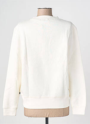 Sweat-shirt sérigraphie manches longues blanc LE TEMPS DES CERISES femme