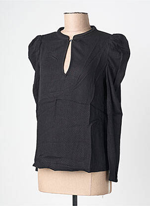 Blouse manches longues manches longues noir LE TEMPS DES CERISES femme