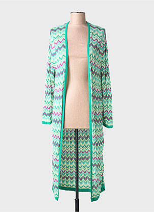 Gilet manches longues manches longues vert SURKANA femme