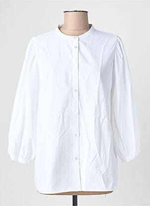 Chemisier coupe droite manches longues blanc SOYACONCEPT femme