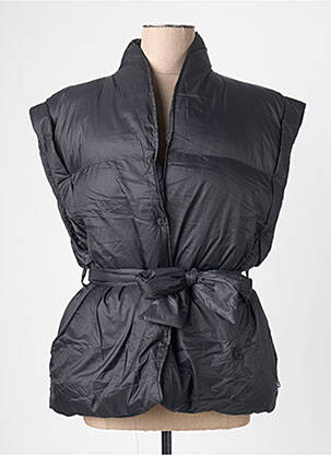 Doudoune poches sans capuche noir LE TEMPS DES CERISES femme