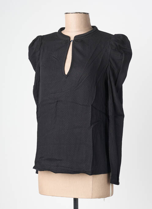 Blouse manches longues manches longues noir LE TEMPS DES CERISES femme