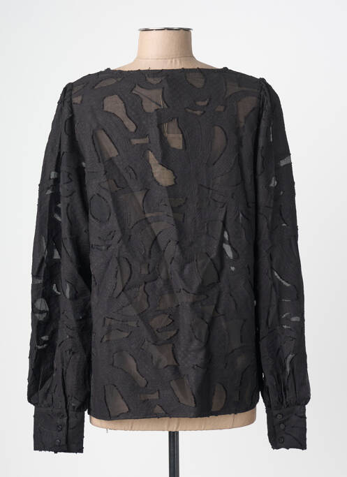 Blouse col rond manches longues noir SOYACONCEPT femme