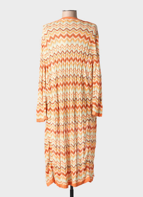 Gilet manches longues manches longues orange SURKANA femme