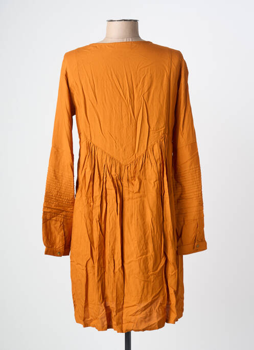 Robe courte coupe évasée manches longues marron LES TROPEZIENNES PAR M.BELARBI femme
