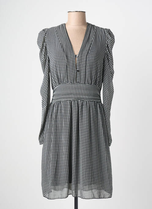 Robe courte manches longues manches longues noir SENES femme