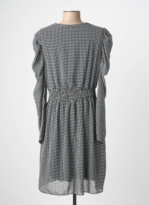 Robe courte manches longues manches longues noir SENES femme