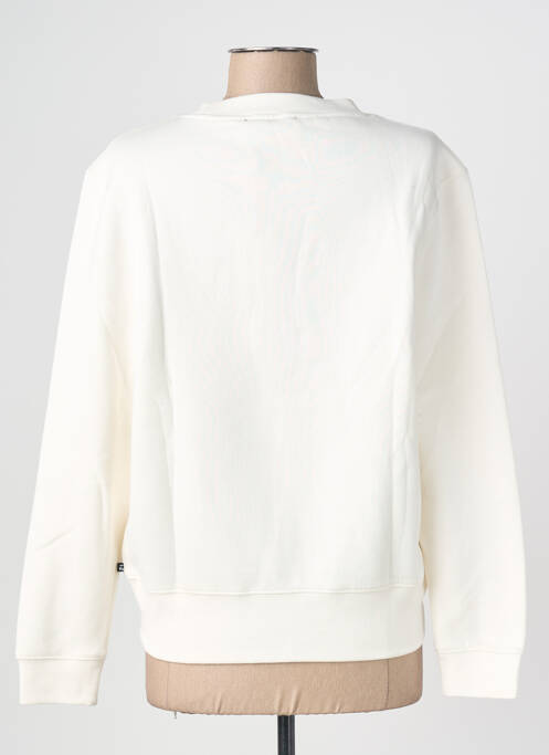 Sweat-shirt sérigraphie manches longues blanc LE TEMPS DES CERISES femme