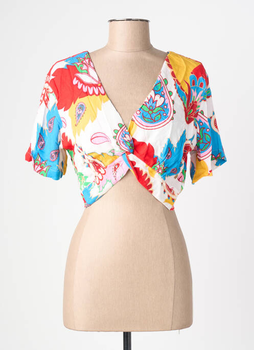 Top manches courtes manches courtes bleu LES TROPEZIENNES PAR M.BELARBI femme