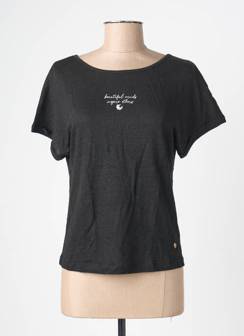 Top manches courtes manches courtes noir LES TROPEZIENNES PAR M.BELARBI femme