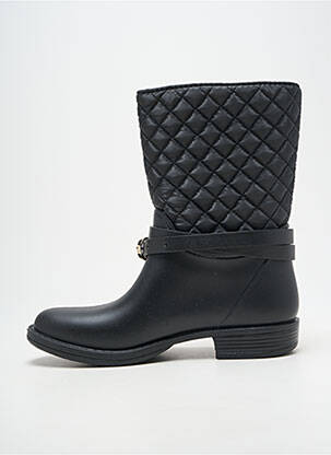 Bottines/boots tissage satiné talon plat jusqu'à 3cm noir GUESS femme