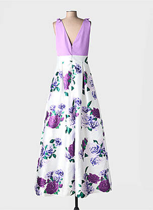 Robe longue imprimé fleurs sans manche violet PROMLIFE femme