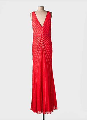Robe longue sans manche sans manche rouge PROMULIAS femme
