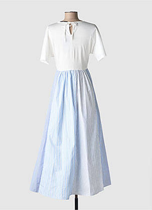 Robe longue manches courtes manches courtes bleu WEEKEND MAXMARA femme