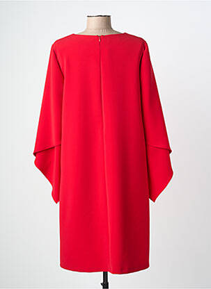 Robe mi-longue manches 3/4 manches 3/4 rouge WEILL femme
