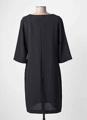 Robe mi-longue manches 3/4 manches 3/4 noir FUEGO1 femme