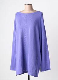 Pull tunique stretch manches longues violet MARINA RINALDI femme