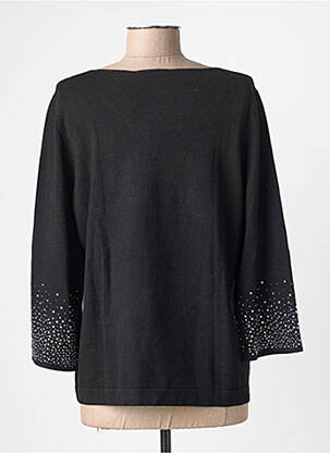 Pull coupe droite manches 3/4 noir MARINA RINALDI femme