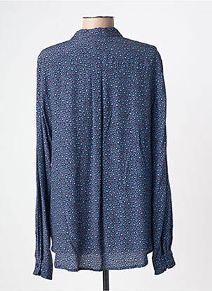 Chemisier coupe droite manches longues bleu ARMOR LUX femme