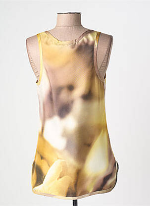Top coupe fluide sans manche beige MAX MARA femme