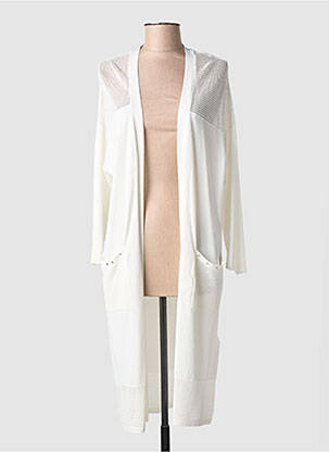 Gilet manches longues stretch beige JOSEPH RIBKOFF femme