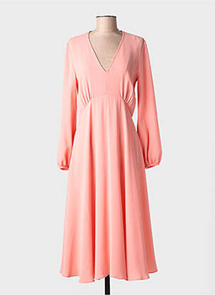 Robe longue manches longues manches longues rose MAXMARA femme