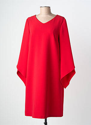 Robe mi-longue manches 3/4 manches 3/4 rouge WEILL femme