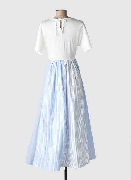 Robe longue manches courtes manches courtes bleu WEEKEND MAXMARA femme