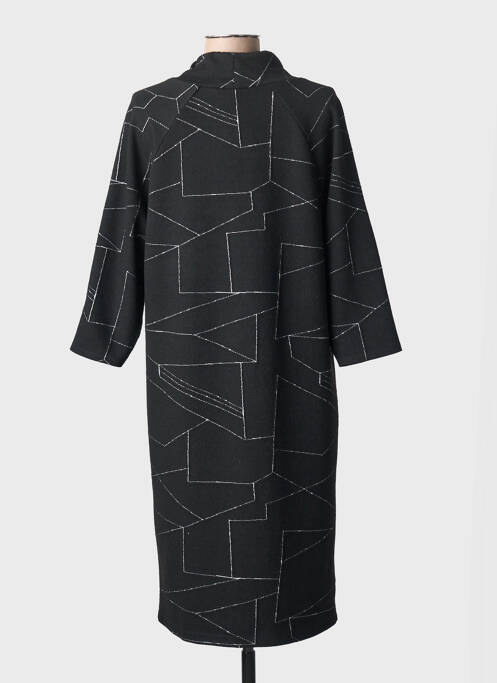 Robe mi-longue manches 3/4 manches 3/4 noir JOSEPH RIBKOFF femme