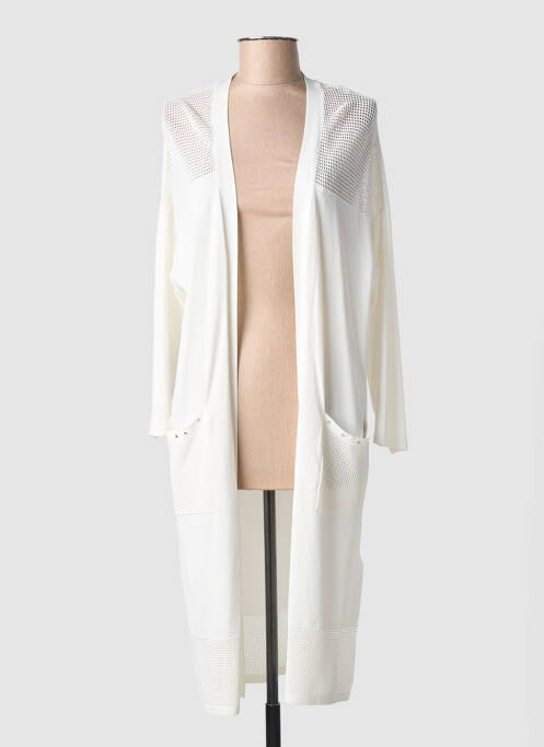 Gilet manches longues stretch beige JOSEPH RIBKOFF femme